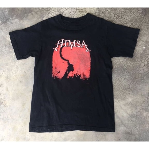 Vtg Himsa Music Band Tour Heavy Cotton Black All Size Unisex Tee Shirt