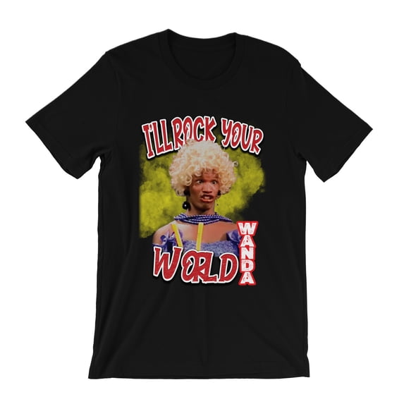Vtg In Living Color Wanda Heavy Cotton Black Full Size Unisex Shirt CM037