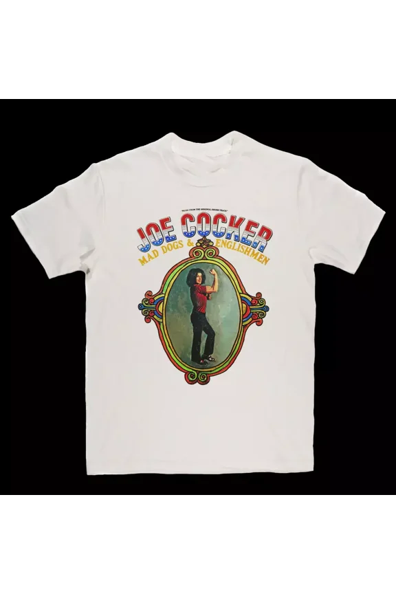 Vtg Joe Cocker Mad Dogs T Shirt For Men Cotton White Full Size KN176 | eBay