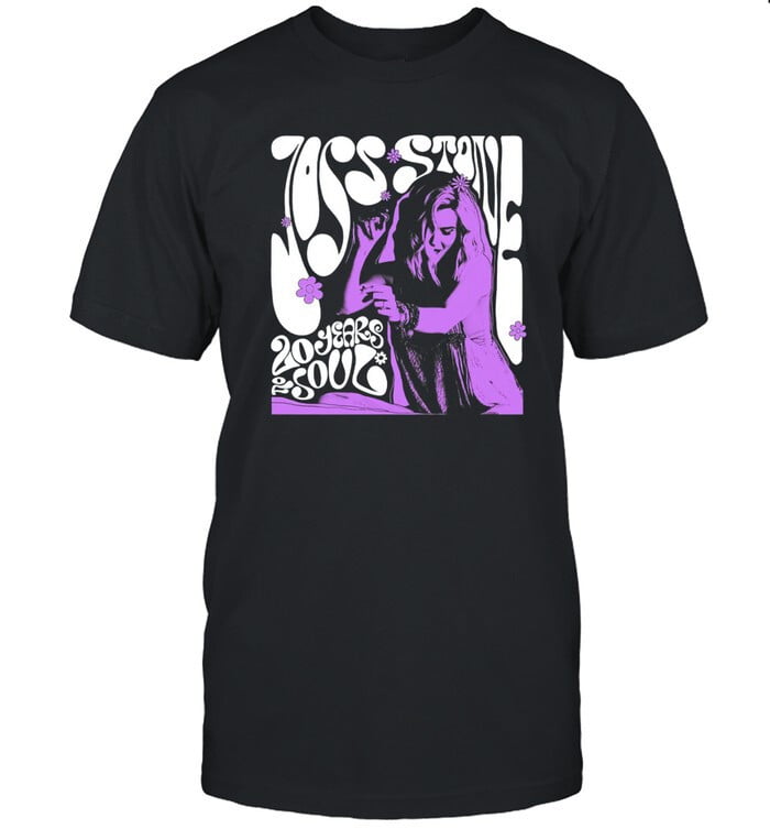 Vtg Joss Stone 20 Years Of Soul Anniversary T Shirt Black Full Size