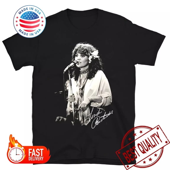 Vtg Linda Ronstadt In Music Tour Cotton Black S-5XL Unisex Shirt ES121