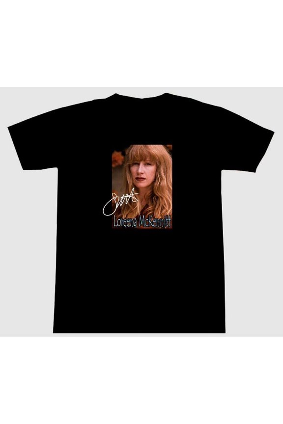 Vtg Loreena McKennitt Music Star Cotton Black All Size Men Women Shirt J980