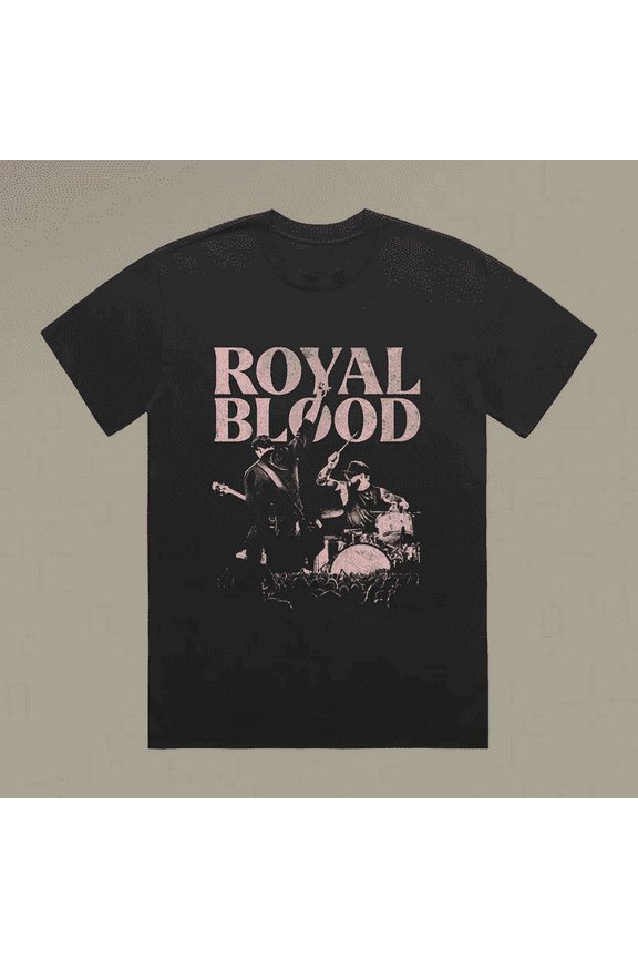 Vtg Royal Blood Band Live In Concert Unisex All Size Black Shirt