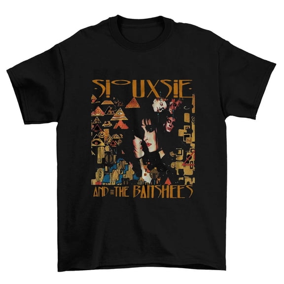 Vtg Siouxsie and The Banshees Cotton Full Size Unisex Black Shirt