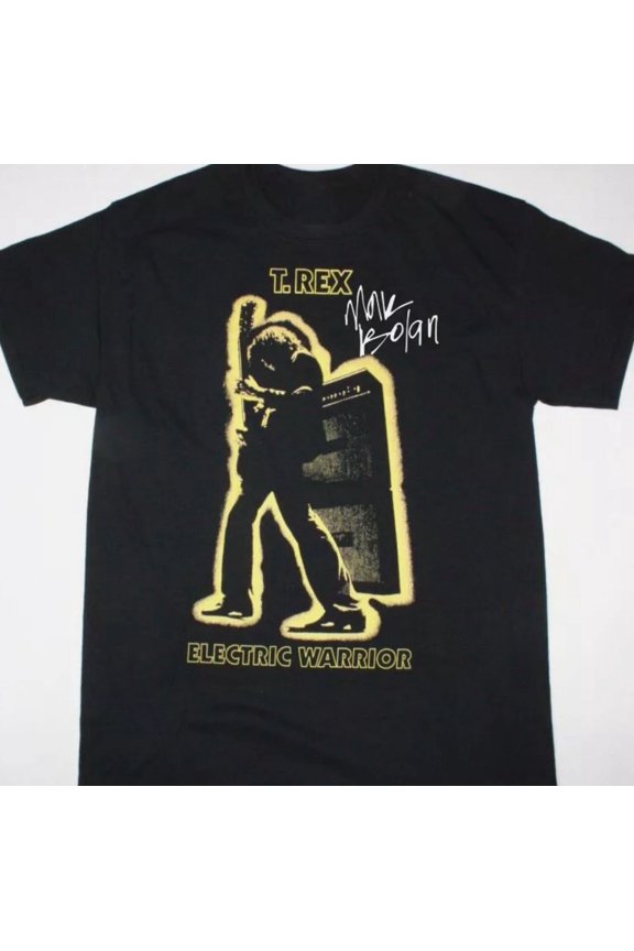 Vtg T REX ELECTRIC WARRIOR Heavy Cotton Black T Shirt Unisex S-5XL