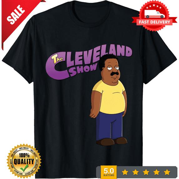 Vtg The Cleveland Show black T-shirt All sizes Unisex tee S-5Xl JM428, CROWD FAVORIT-TH76645