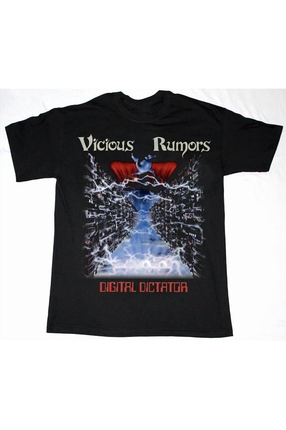 Vtg Vicious Rumors Band Heavy Cotton All Size Unisex Black Shirt BL323