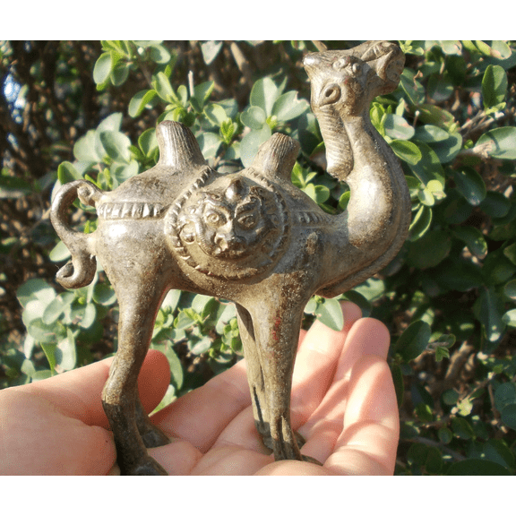 Vtgbrasslover Vtg Vintage style solid bronze camel statue animal statue figure paperweight toys gift Garden decoration, birthday gifts fr458