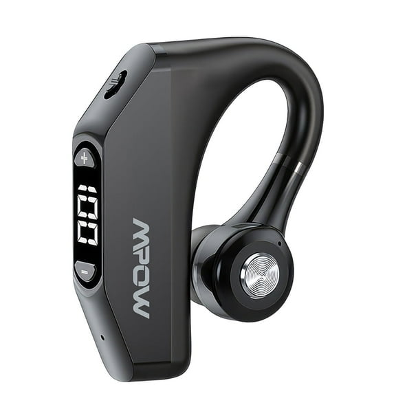 Vtin In-Ear Wireless Bluetooth  Earbuds,HIFI Sound, CVC 8.0 Noise Reduction, 180 Rotatable Ear Hooks, IPX6 Waterproof, Dual Mics for HD Calls, Button Op & Digital Power Display