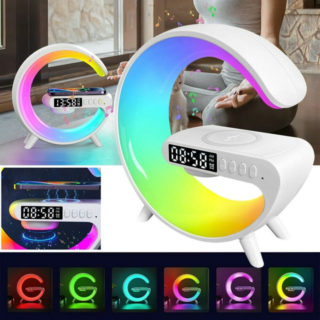 Vtin RGB Alarm Clock, LED Lamp Smart G Bluetooth Alarm Clock with Multi