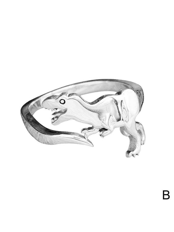 Dinosaur Silver-Band Cute-Silver-Ringbest-Love-Giftdainty-2021-XC