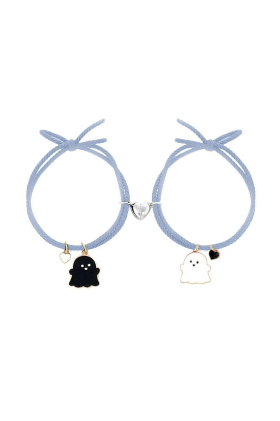 Halloween Cartoon Ghost Pendant Braided Bracelet Gifts Friendship Jewelry н√ μр