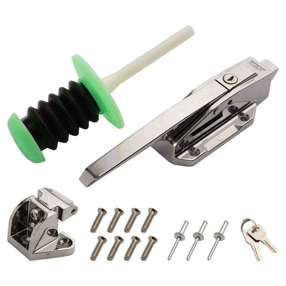 VtiswUws Walk in Cooler Door Handle,2023 New Freezer Door Handle,Safeguard Radial Latch Kit, Suitable for Freezer Door Locks, Oven Locks, Laboratory Door Locks, or Other Equipment