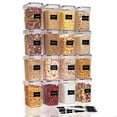thumbnail image 1 of Sindcom Airtight Food Storage Containers 16 Pcs/1.6L- Plastic BPA Free Kitchen Pantry Storage Containers, Black, 1 of 6