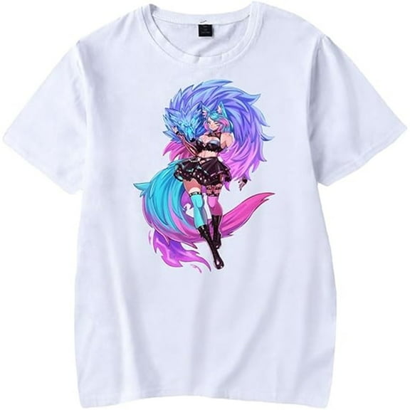 Vtuber Silvervale Merch T-Shirt Unisex Crewneck Tee Fashion Cosplay Casual Streetwear Tops