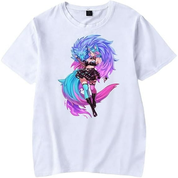 Vtuber Silvervale Merch T-Shirt Unisex Crewneck Tee Fashion Cosplay Casual Streetwear Tops