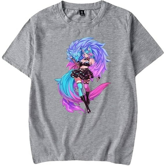 Vtuber Silvervale Merch T-Shirt Unisex Crewneck Tee Fashion Cosplay Casual Streetwear Tops