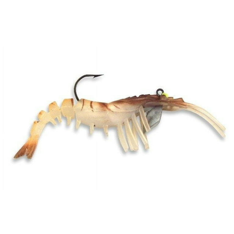 Vudu Shrimp 3.25 Softbait, 1/4 oz, Brown, 2 Count 