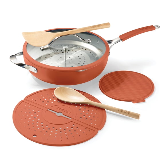 Tramontina Vue All-in-One Plus Pan, Ceramic Nonstick, 7-Piece Set
