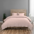 thumbnail image 1 of Vue Elements Dunkin 3 Piece 100% Cotton Duvet Set - King - Peach, 1 of 4