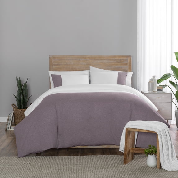 Vue Signature Kinsley 3 Piece Duvet Set, King - Wine