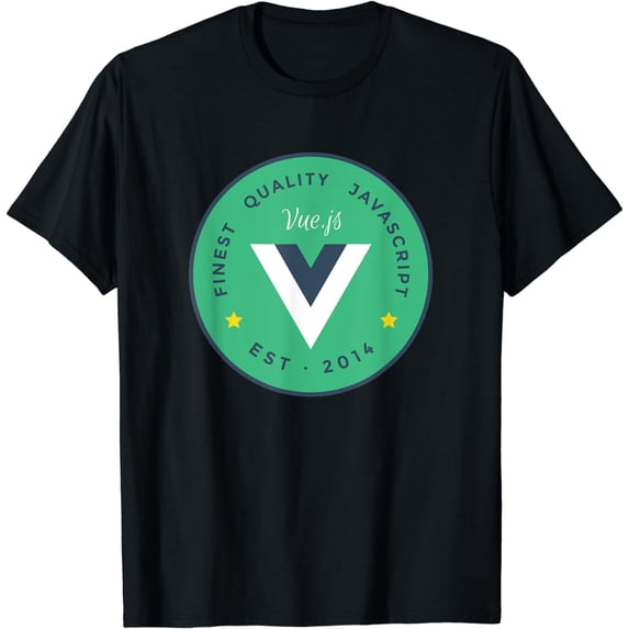 Vue.js Framework Badge Outline Logo T-Shirt