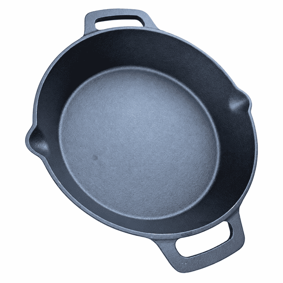 Vuees 12-Inch Pre-Seasoned Cast Iron Skillet with Dual Assist Handles