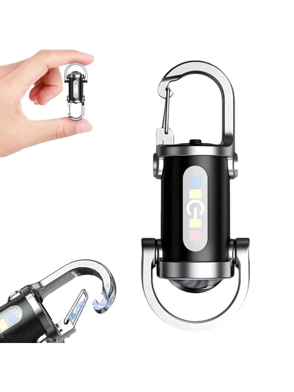 Vueeze Keyblazer, Imwing/Glosrity/Lifweb/Sherum Keyblazer, Portable Rechargeable Bright Keychain Flashlight, Mini USB Led Light with Power Bank Function, 7 Lighting Modes, Waterproof (1pcs)