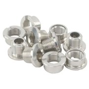 Vuelta Alloy Chainring Bolt Set, 8mm, Double, 5 pack, Silver