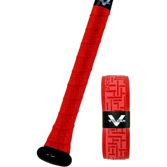Vulcan 0.50mm Bat Grip, Bright Red