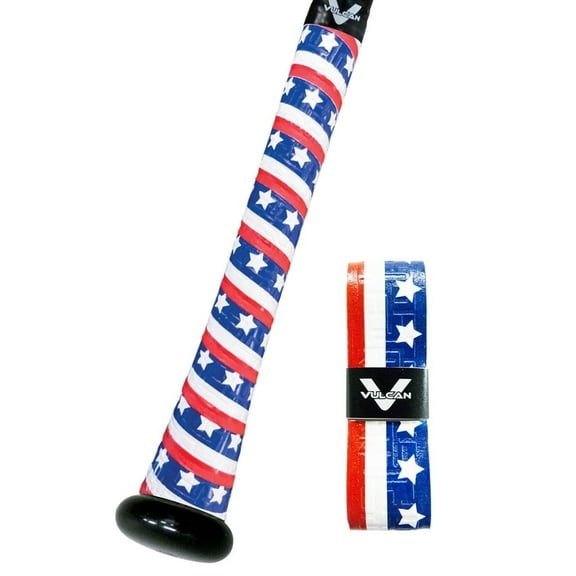 Vulcan 0.50mm Bat Grip | Stars & Bars | Baseball/Softball | Multiple Styles