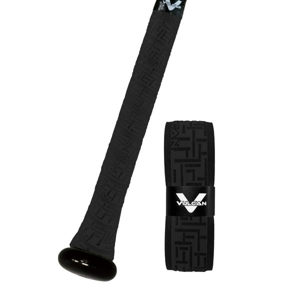 Vulcan 1.00mm Bat Grip | Black | Baseball/Softball | Multiple Styles