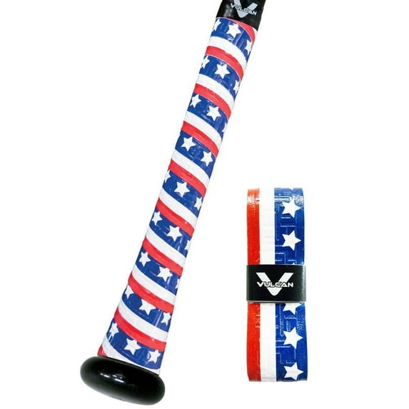 Vulcan 1.75mm Bat Grip | Stars & Bars | Baseball/Softball | Multiple Styles