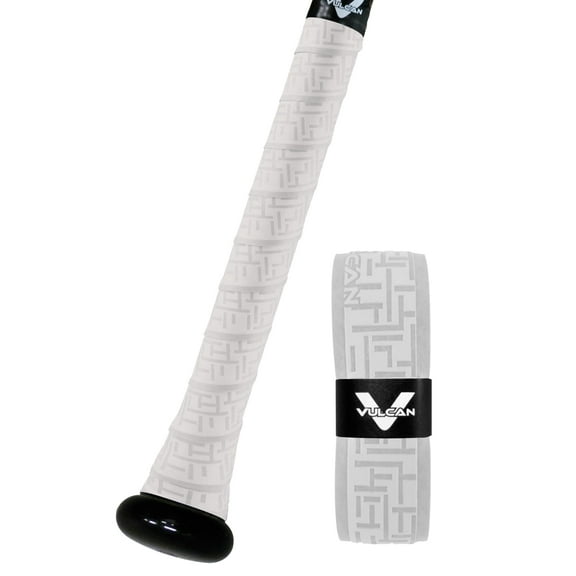 Vulcan 1.75mm Bat Grip | White | Baseball/Softball | Multiple Styles