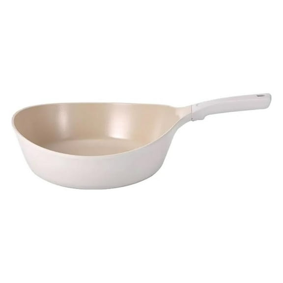 Vulcan 11" Nonstick Frying Wok Pan with Ergonomic Handle, Cast Aluminum, Lightweight Ceramic Coated Skillet, Free, Induction Ready, Made in Korea