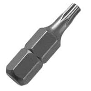 Vulcan 307321OR Screwdriver Bit, T15, Torx, 1/4 in Hex Shank, 1 in L, S2 Chrome Molybdenum Steel, Ch