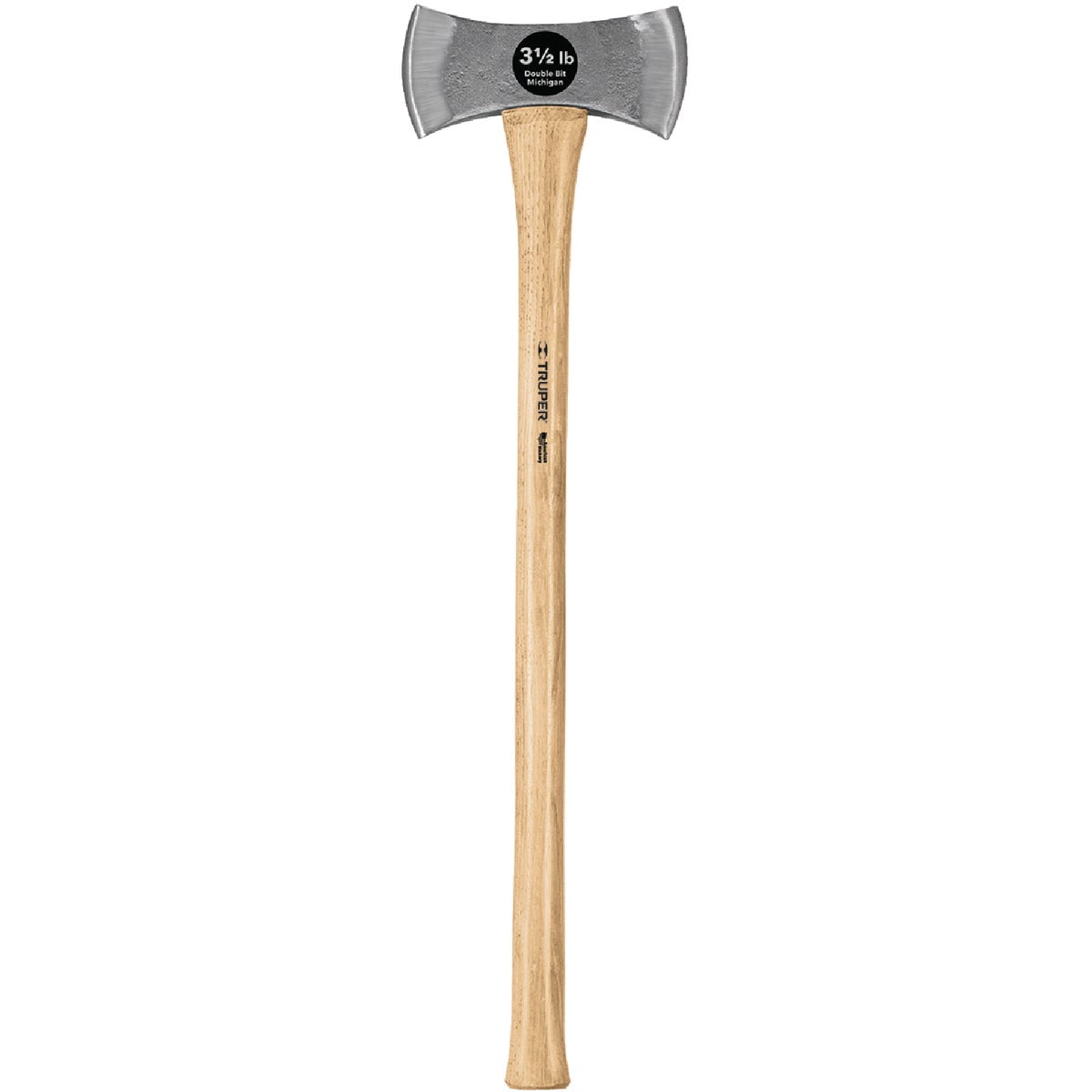 Mintcraft Pro Double Bit Michigan Axe, 3.5 lb, 36 in OAL, Hickory Wood