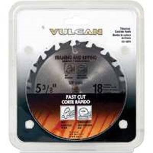 Vulcan 409011OR High Speed Circular Saw Blade, 5-3/8 in Dia, 18 Teeth, 25/64 in Arbor
