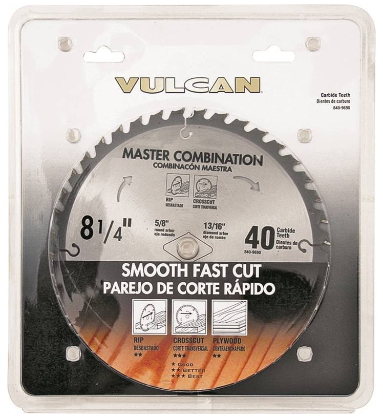Vulcan 414831OR Fast Cut Thin Kerf Circular Saw Blade, 81/4" Dia