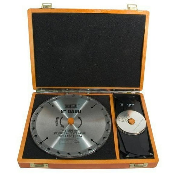 Vulcan 416371OR Saw Blade Set, 8 in Dia, 5/8 in Arbor, 24-Teeth, Carbide Cutting Edge