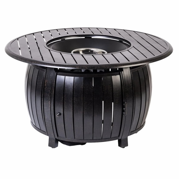 Vulcan 44" Copper Aluminum Gas Fire Pit Table – Multi-Functional with Fire Bowl Lid, Bronze Finish
