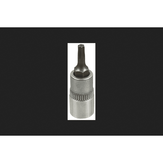 Vulcan Bit Socket 1/4 In Star Drive T20 Bit Chrome Vanadium Steel Chrome