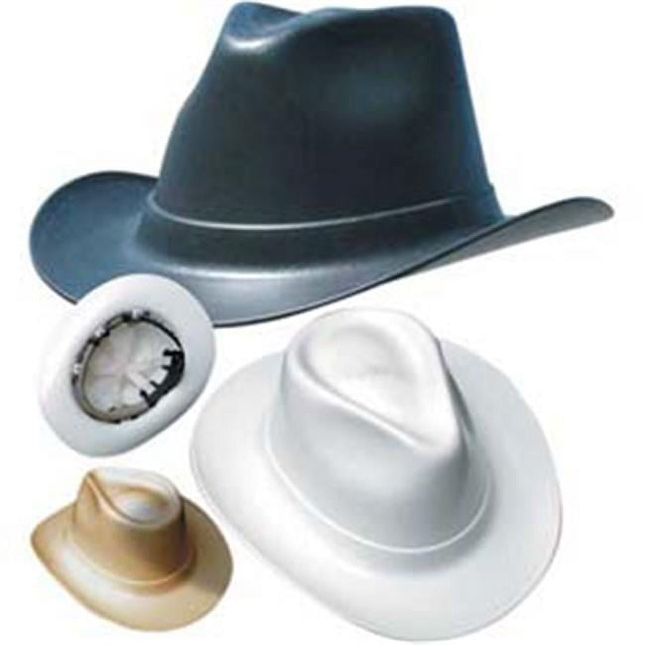 Vulcan Cowboy Hard Hat with Ratchet Suspension, Black