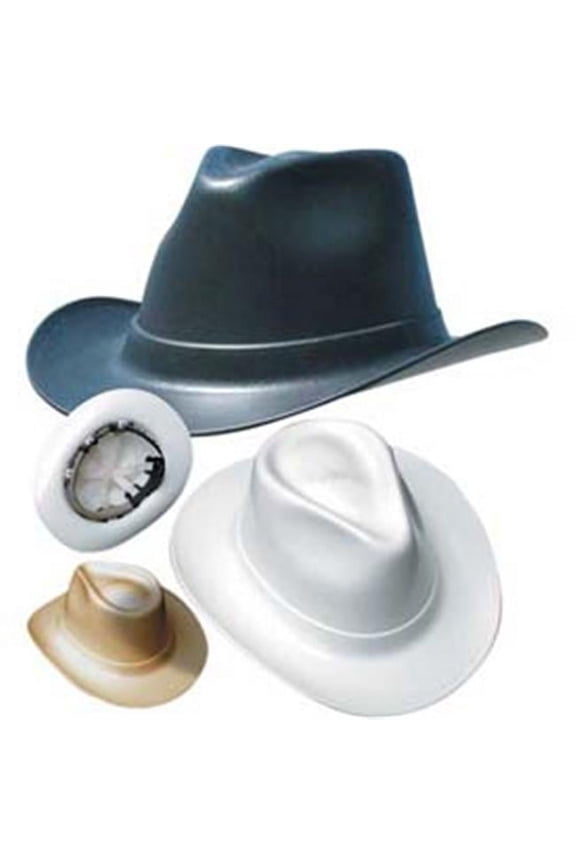 Vulcan Cowboy Hard Hat with Ratchet Suspension, Black