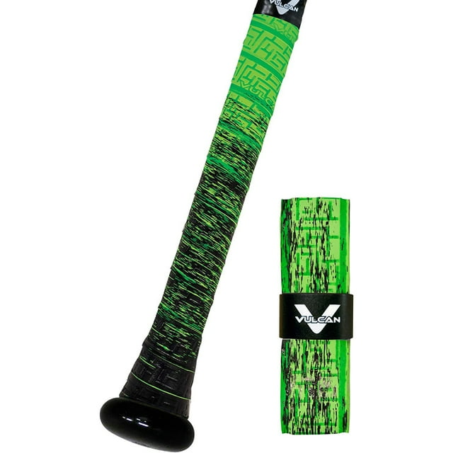 Vulcan Fade Series 1.75mm Ultralight Polymer Bat Grip Tape Wrap Green