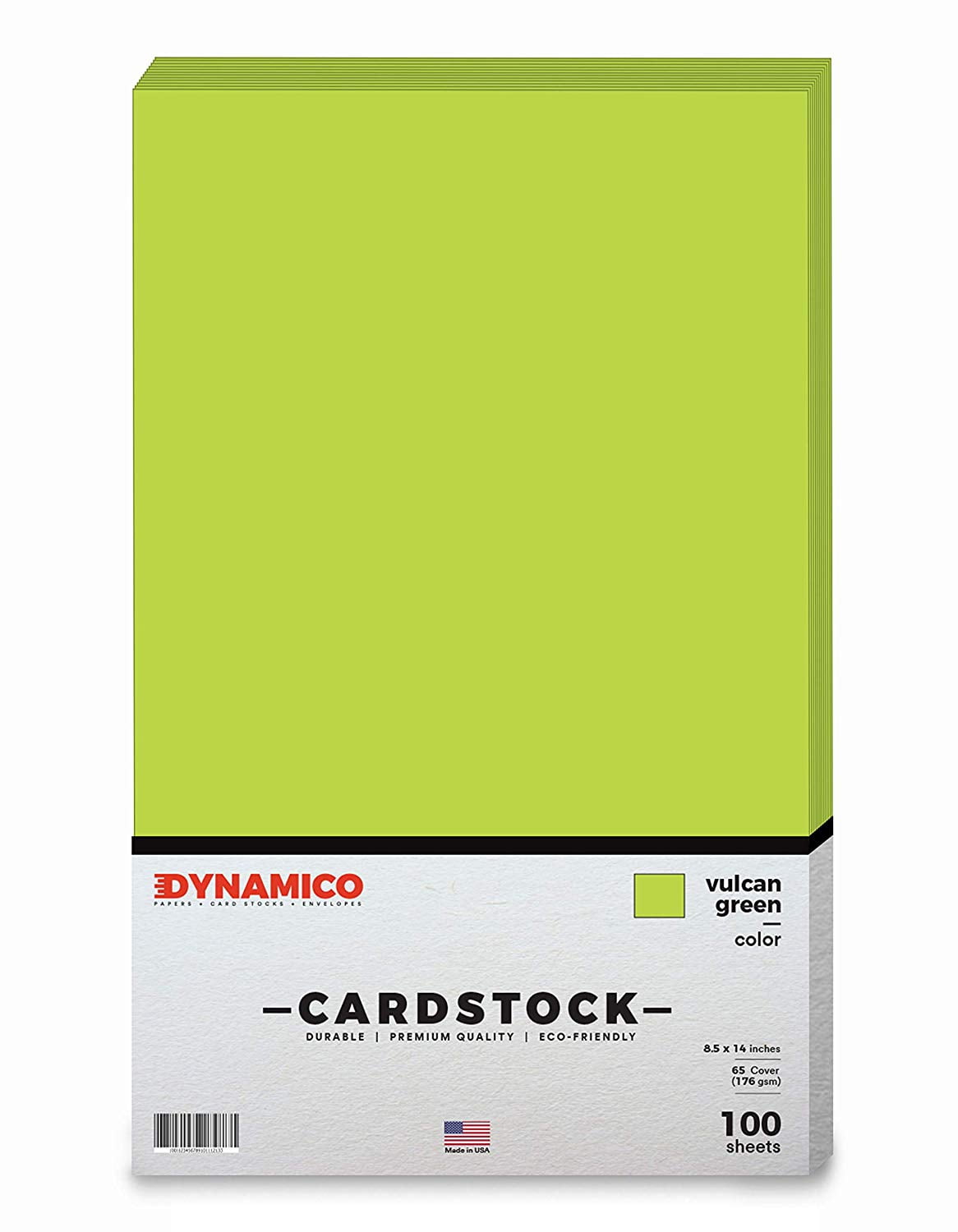 Vulcan Green 8.5 x 14" Cardstock Paper - Legal/Menu Size - for Cards and Stationery Printing | Medium weight 65 LB (175 gsm) Cover Card Stock | 100 Sheets Per Pack