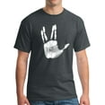 thumbnail image 1 of Vulcan Hand Print T-Shirt Dark Heather (2XL), 1 of 3