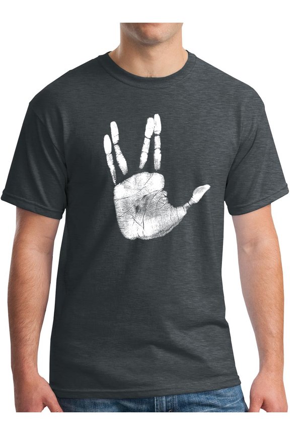 Vulcan Hand Print T-Shirt Dark Heather (2XL)