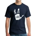 thumbnail image 1 of Vulcan Hand Print T-Shirt Navy (S), 1 of 3