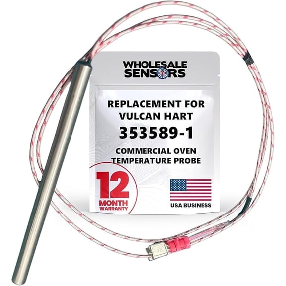 Vulcan Hart 353589-1 Replacement Temperature Probe for Commercial Ovens 12 Month Warranty